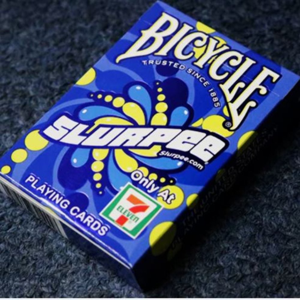 Bicycle Slurpee 7 Eleven Playing Cards Blue Foil Made In USA - New